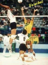 Voleibol:  El mate, la jugada de ataque ms habitual del voleibol.